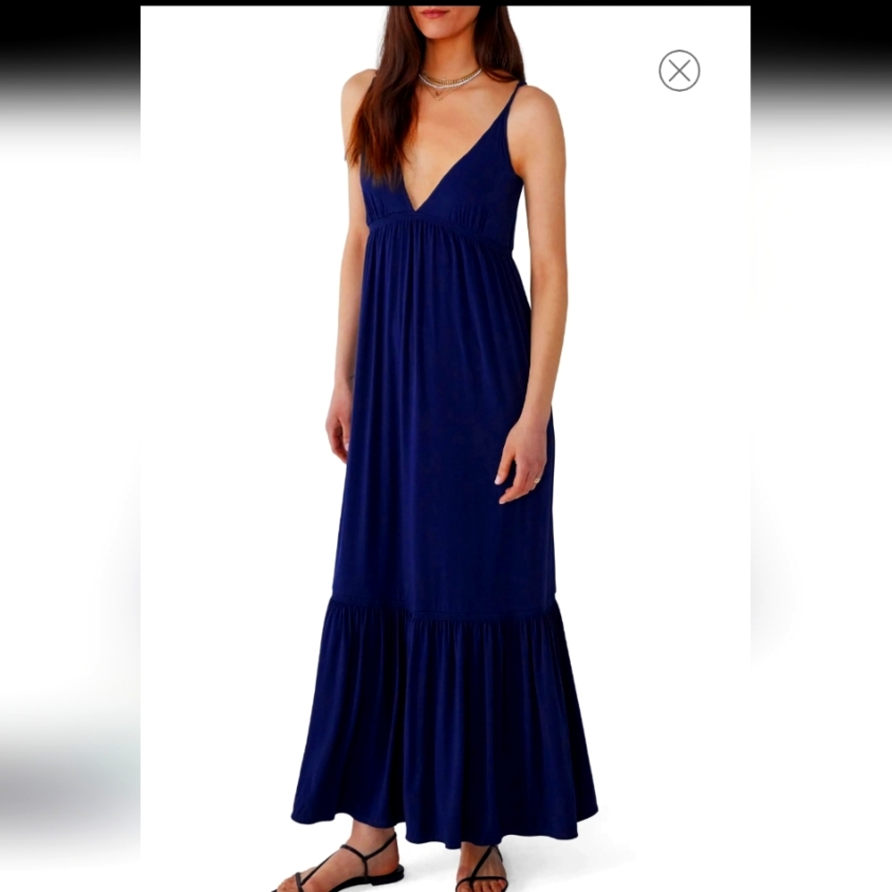Favorite Daughter Navy Dress - Picture 1 of 9